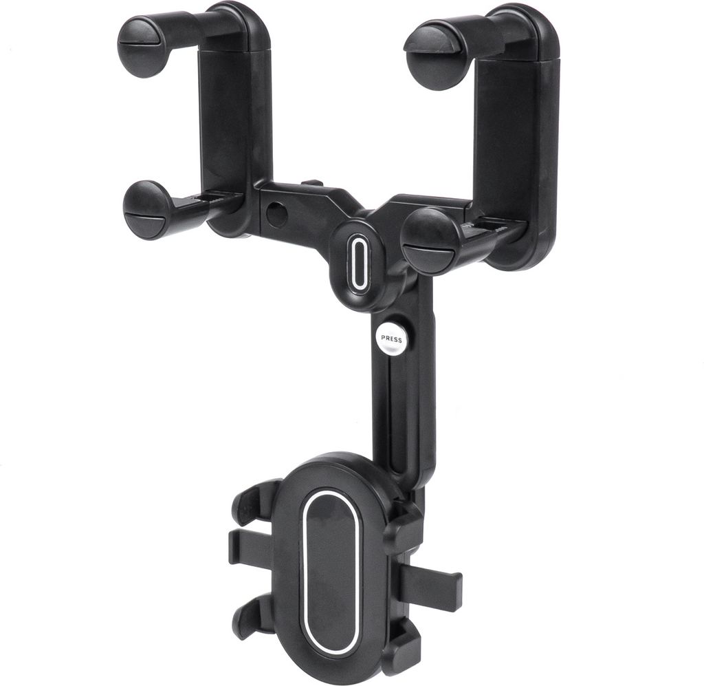 Handyhalter fürs Auto AMIO-03289, Spiegelhalterung, 360 Grad drehbar