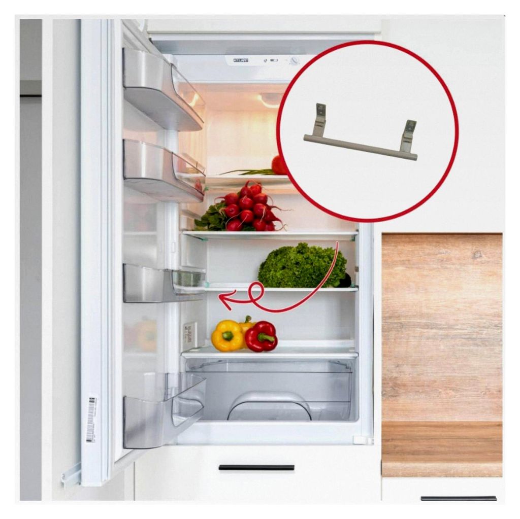 Türgriff weiß Abstand 244 mm für Kühlschrank