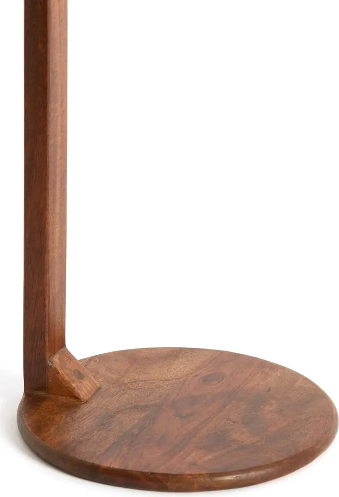Petite table ronde Delmino Marron Ø26x77cm - Support plante design chic - 5
