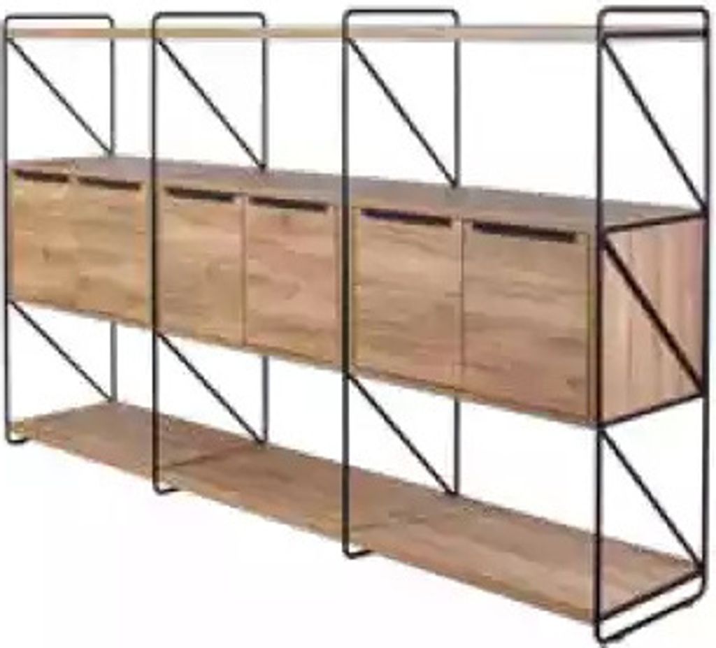 Arbeitszimmer Schrank Bücherregal Holz Büroschrank Regal Modern