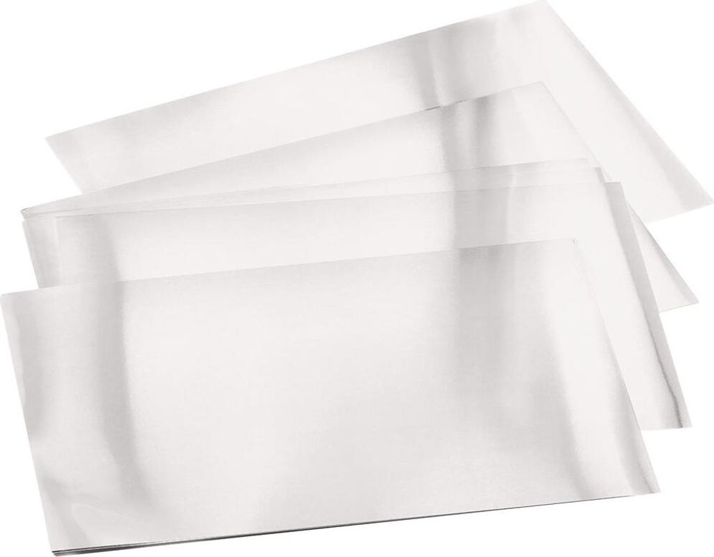 folia Prägefolie 70 my 185 x 290 mm 30 Blatt silber Produktbild 