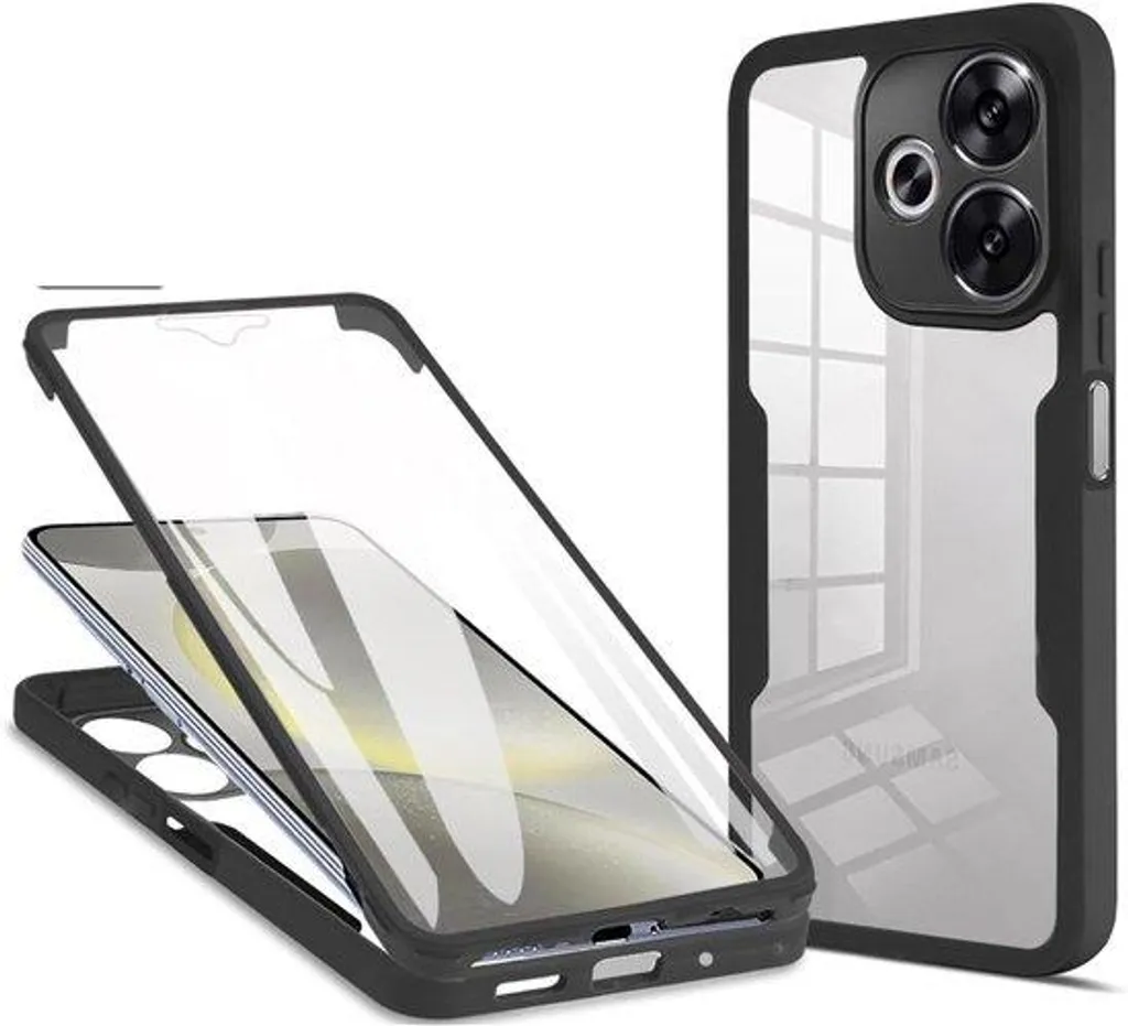 Coque Xiaomi Redmi 13 4G ultra-fine avec bordure PC résistante aux rayures