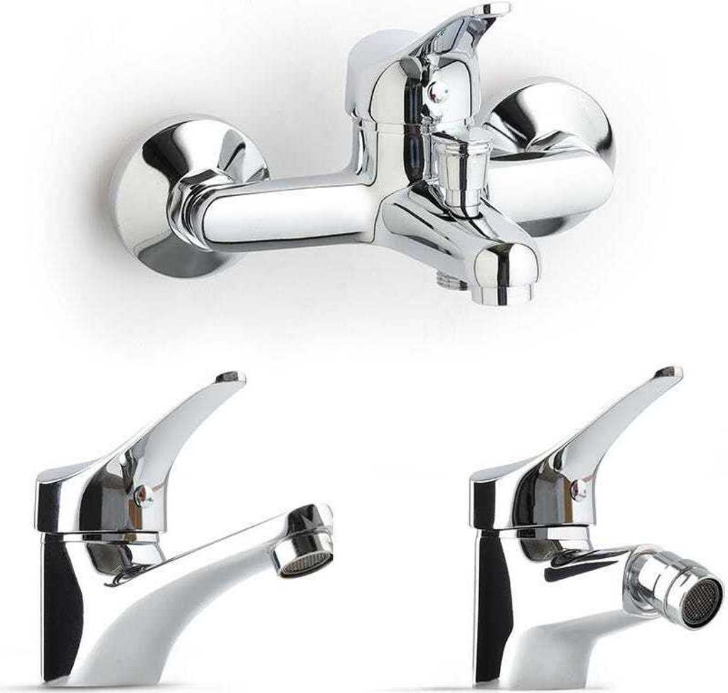 Badarmaturen-Set für Waschbecken, Bidet und Badewanne | Cembra