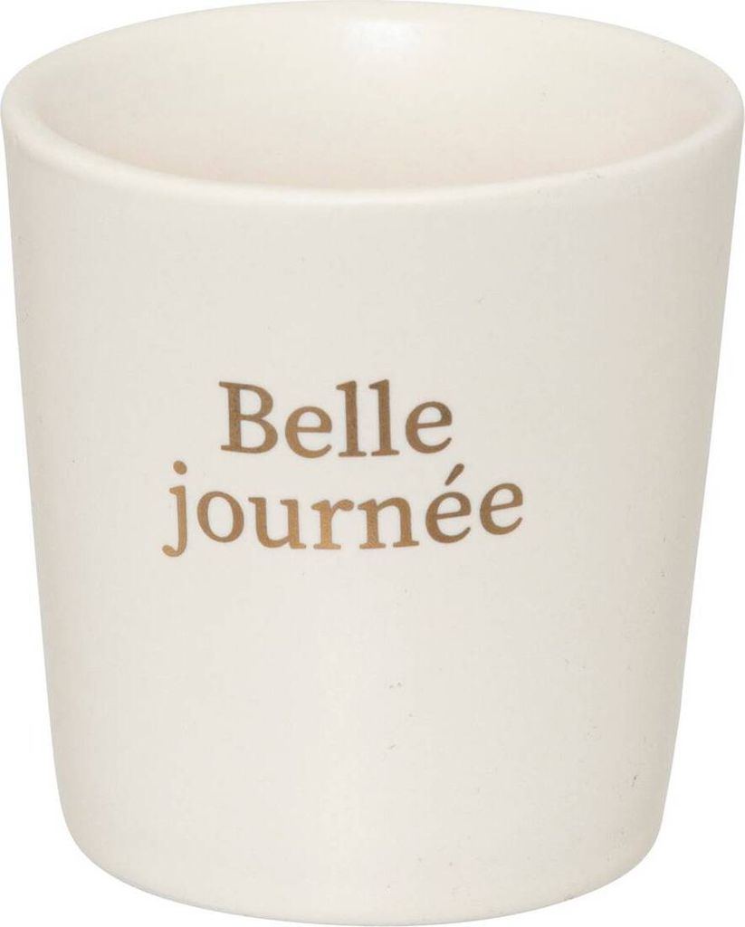 Tasse "belle journée" aus porzellan 10cl - SG Secret de Gourmet