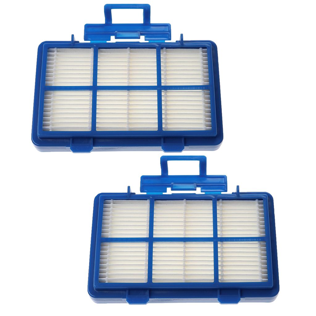 Vhbw 2x Textilfilter Für Parkside PWD 12 A1, 20 A1 Staubsauger - Waschbar, Blau, 23x20 Cm