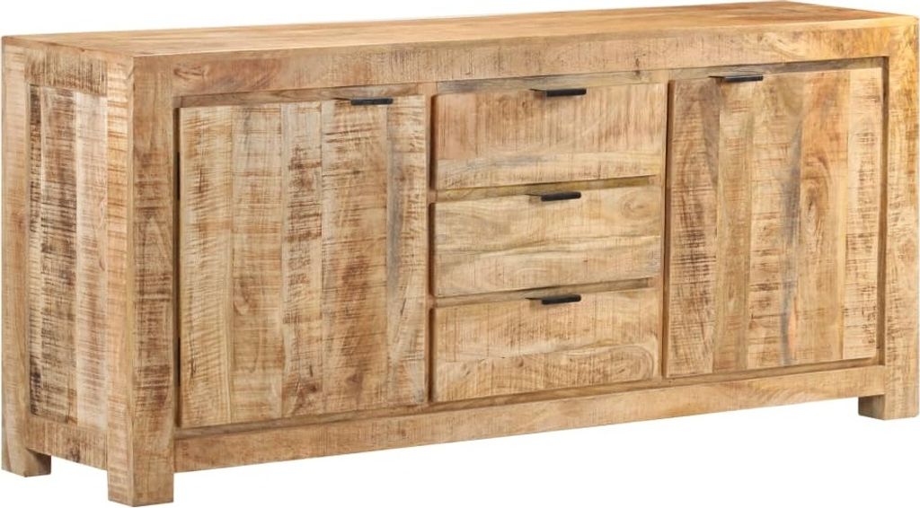 Sideboard 175x40x75 cm Raues Mangoholz