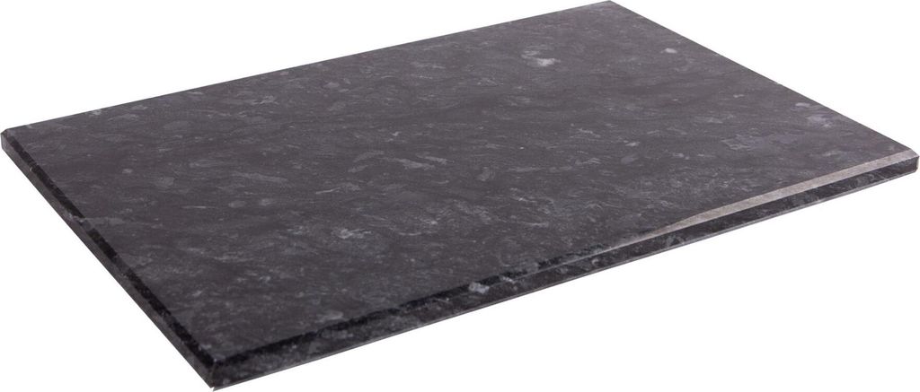 1x Schwarz 30cm x 20cm Marmor Rechteckige Hackbrett - Klein Produktbild 