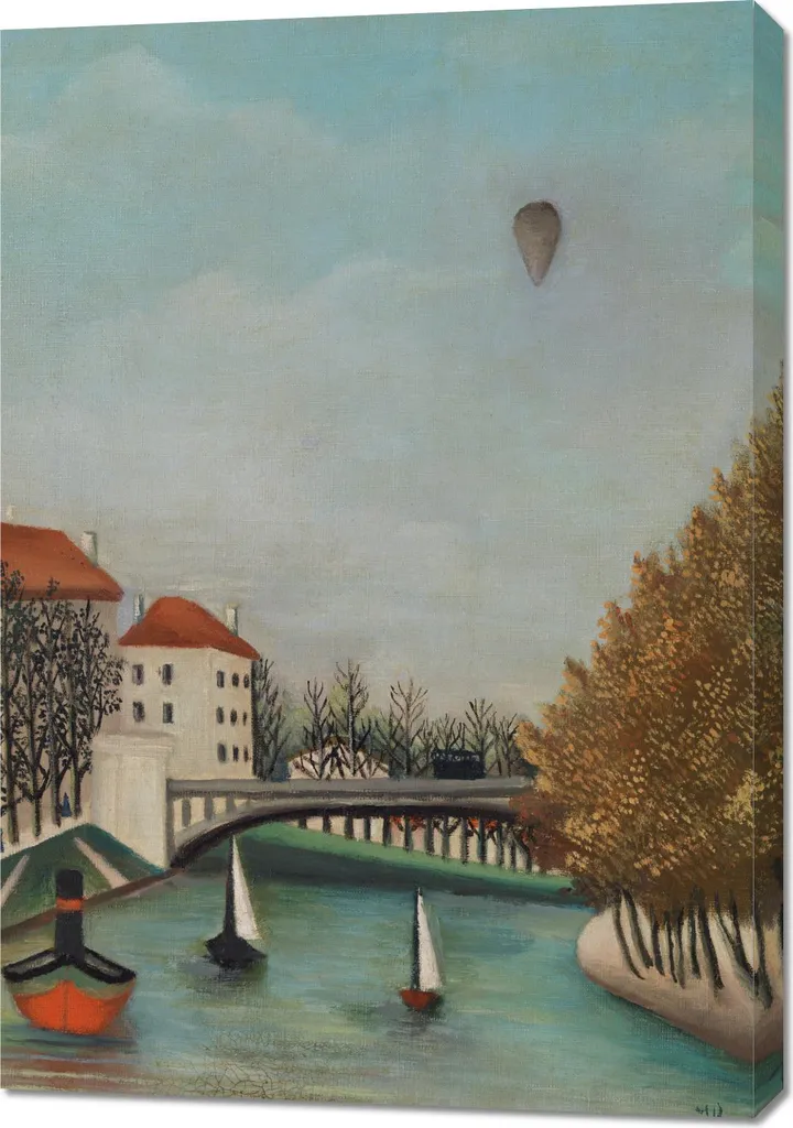 Décoration Murale Salon Pont de Sèvres Rousseau 70x100 Style Ancien