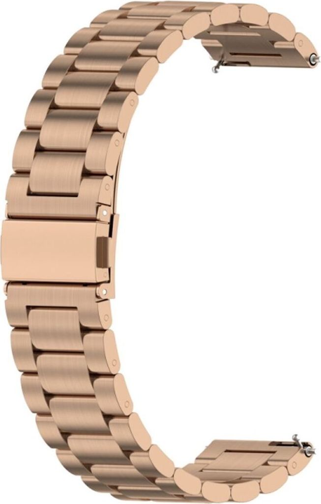 Sport Ersatz Armband für Huawei Watch GT 3 46 mm Edelstahl Band Loop, Farbe:Rose Gold