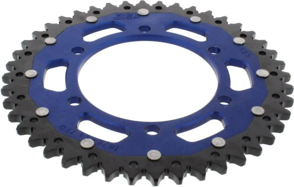 Couronne ZF 44 dents pas 525 bleu double ZFD-1876-44-BLU pour moto