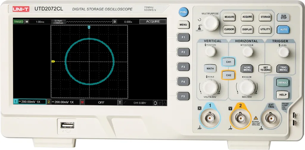 Oscilloscope UNI-T UTD2072CL 70 MHz pour Réparer vos Circuits Facilement