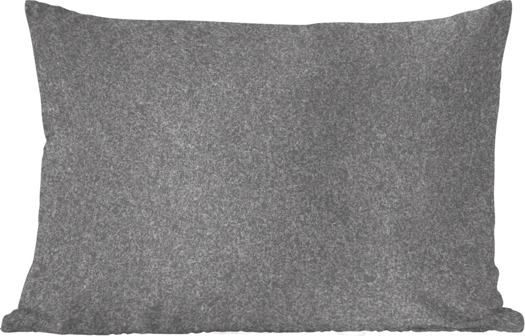 MuchoWow Outdoor Kissen - Granit - Struktur - Grau - Design - 50x30 cm - Wetterfest - Lounge Kissen - Sofa kissen - Wohnzimmer Dekoration