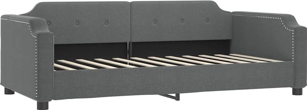 vidaXL Tagesbett Dunkelgrau 80x200 cm Stoff