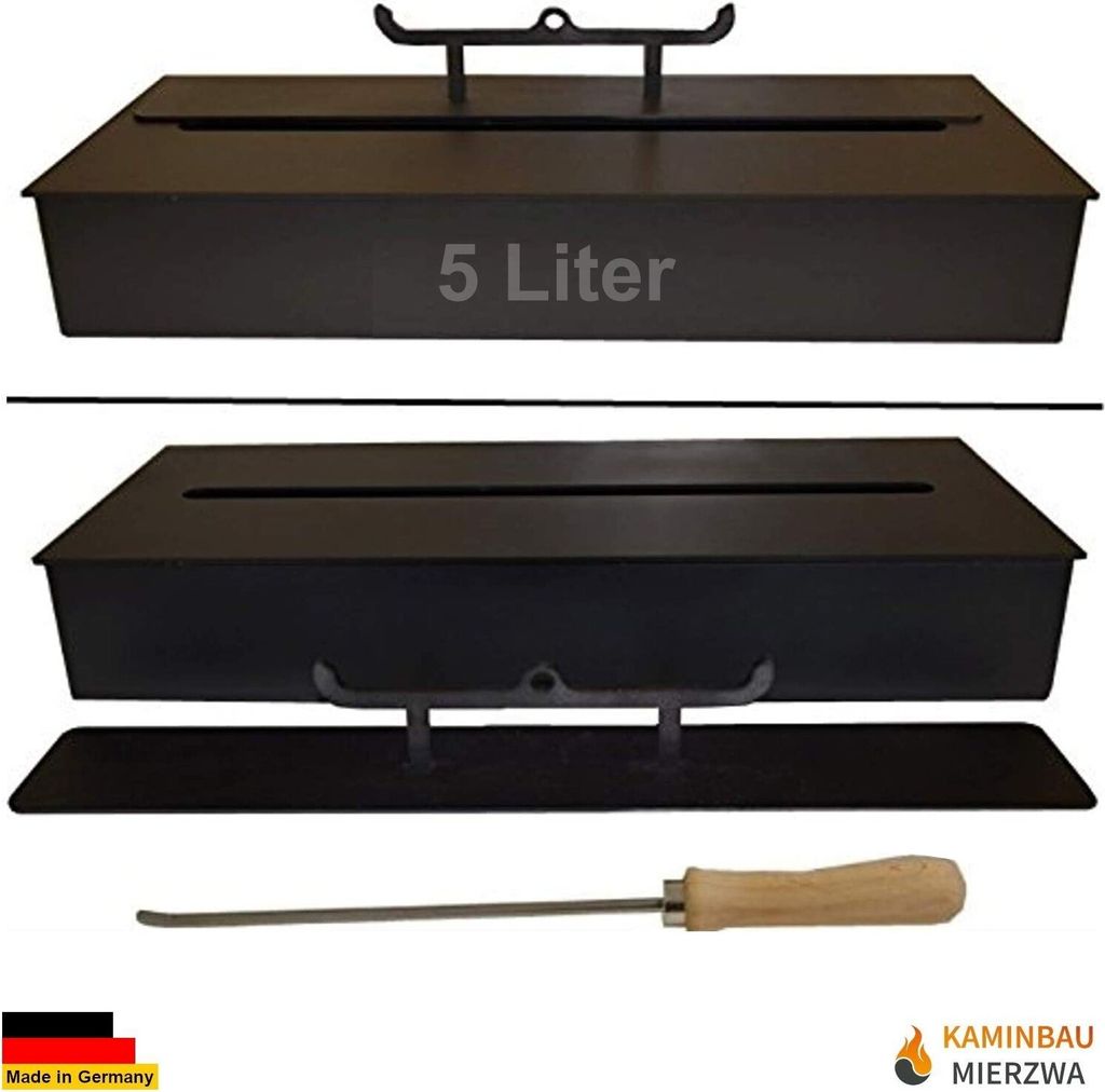 5 Liter Ethanolbrenner Schwarz für Gel und Ethanolkamine Produktbild 