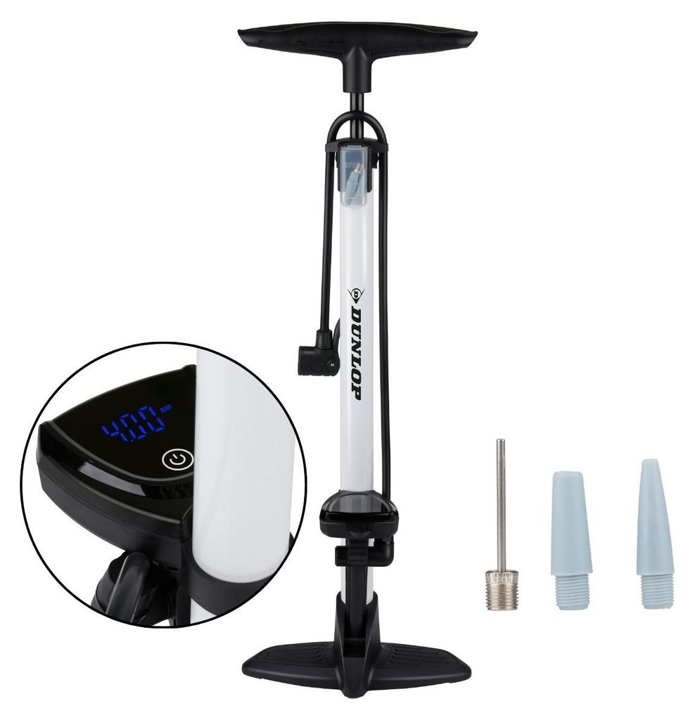 Dunlop Digitale Fahrradpumpe - Fahrrad Pumpe mit Digitalem Produktbild 