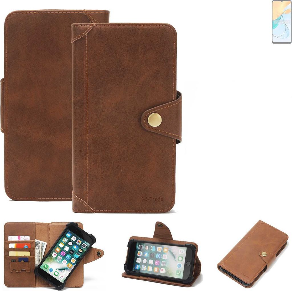 K-S-Trade Handyhülle kompatibel mit ZTE Blade V50 Vita Schutz Hülle Walletcase Bookstyle Tasche Case Handytasche Wallet Flipcase Cover Polyuretha...