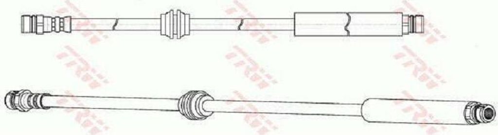 TRW PHA566 Bremsschlauch für VW Caddy III Kombi (2KB, 2KJ, 2CB, 2CJ) Caddy III Kastenwagen (2KA, 2KH, 2CA, 2CH) CADDY IV Kombi (SAB, SAJ)