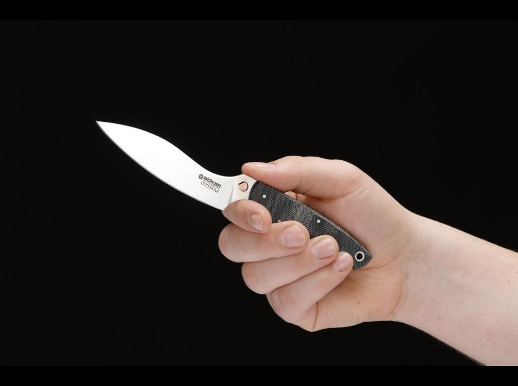 Böker Manufaktur Solingen Kochmesser Gorm Spickmesser Feststehend 440C
