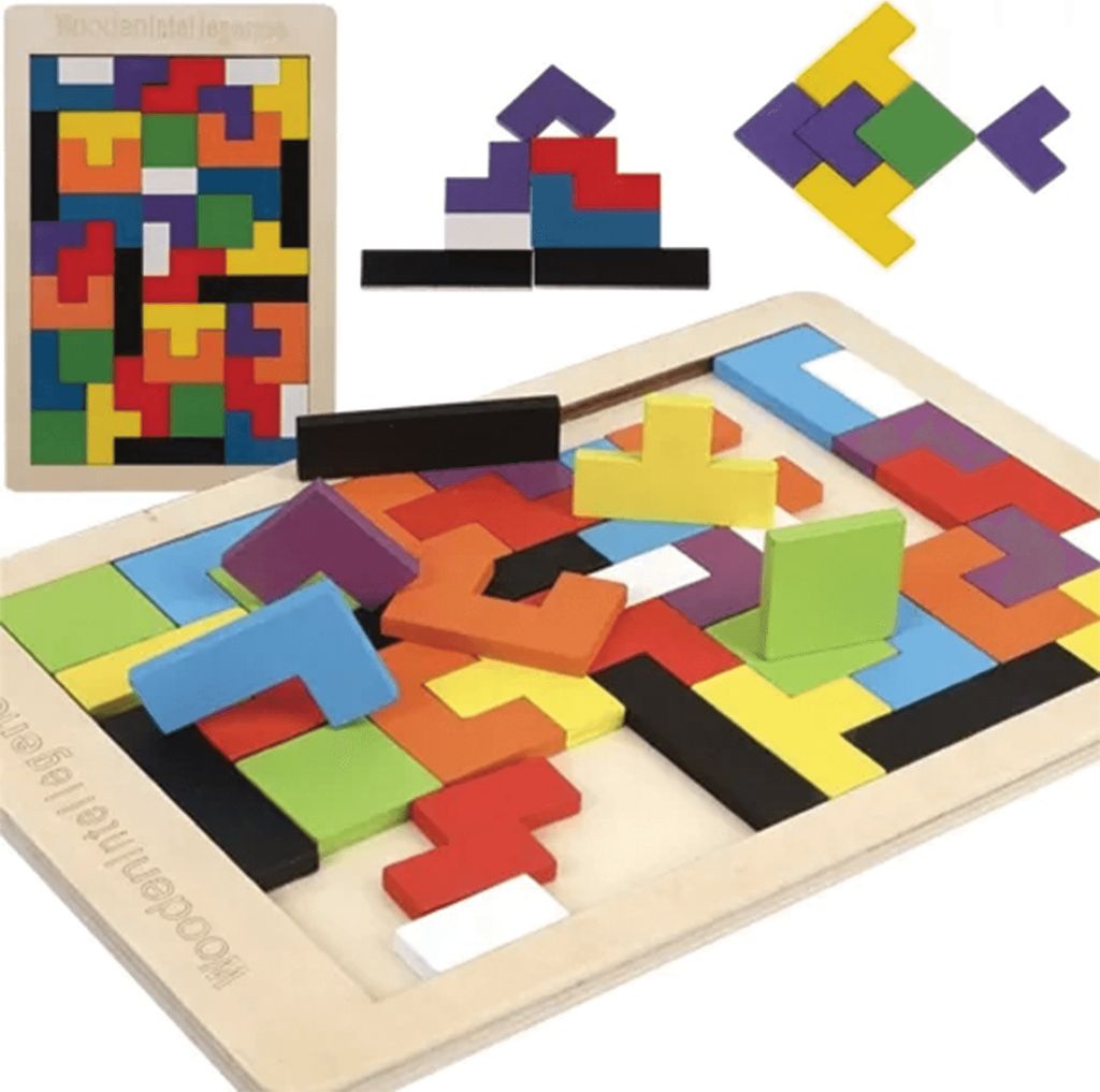 Puzzle/tetris in legno Kruzzel 22667 Immagine del prodotto 