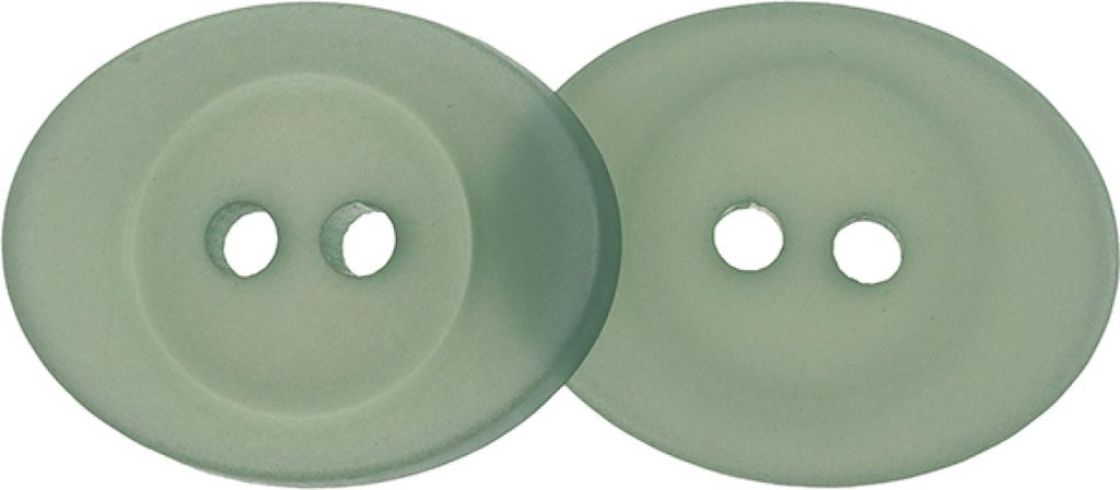 Knopf - 6er-Satz - 16x18 mm - Grün