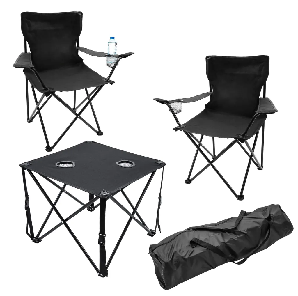Salon de camping 3 pièces avec porte-boissons et charge max de 120 kg