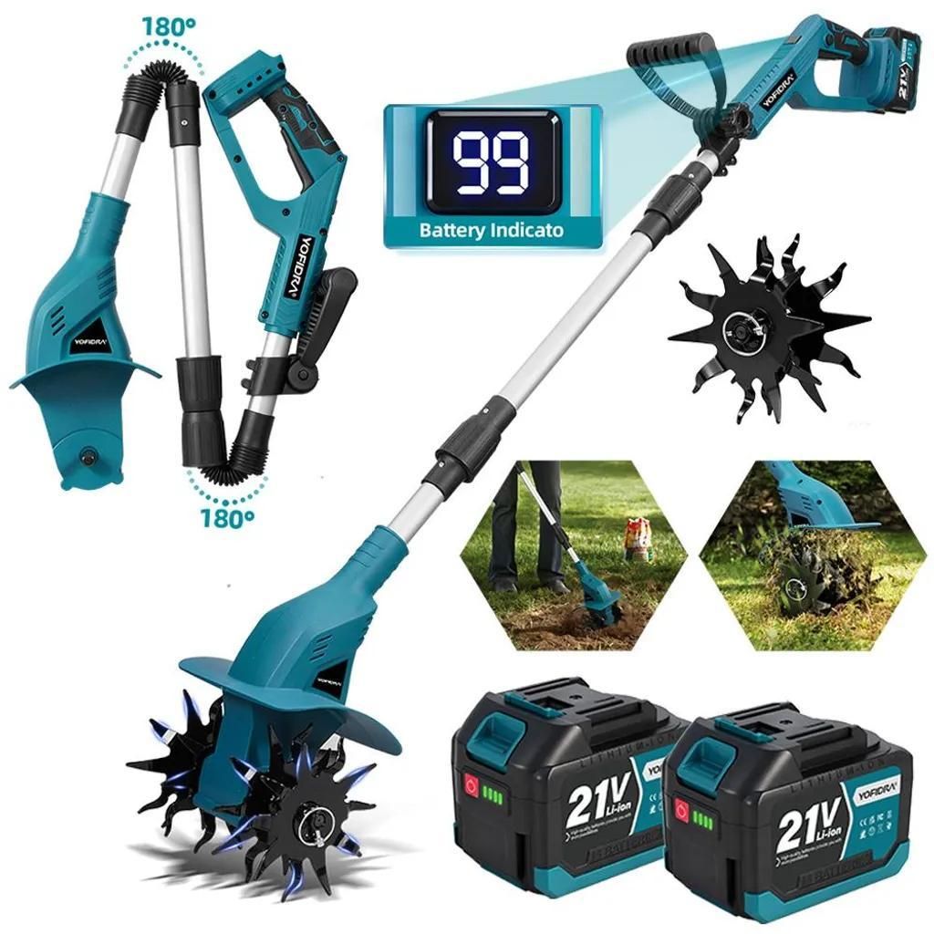 Akku-Motorhacke Gartenfräse 20 cm Arbeitsbreite, 15 cm Produktbild 