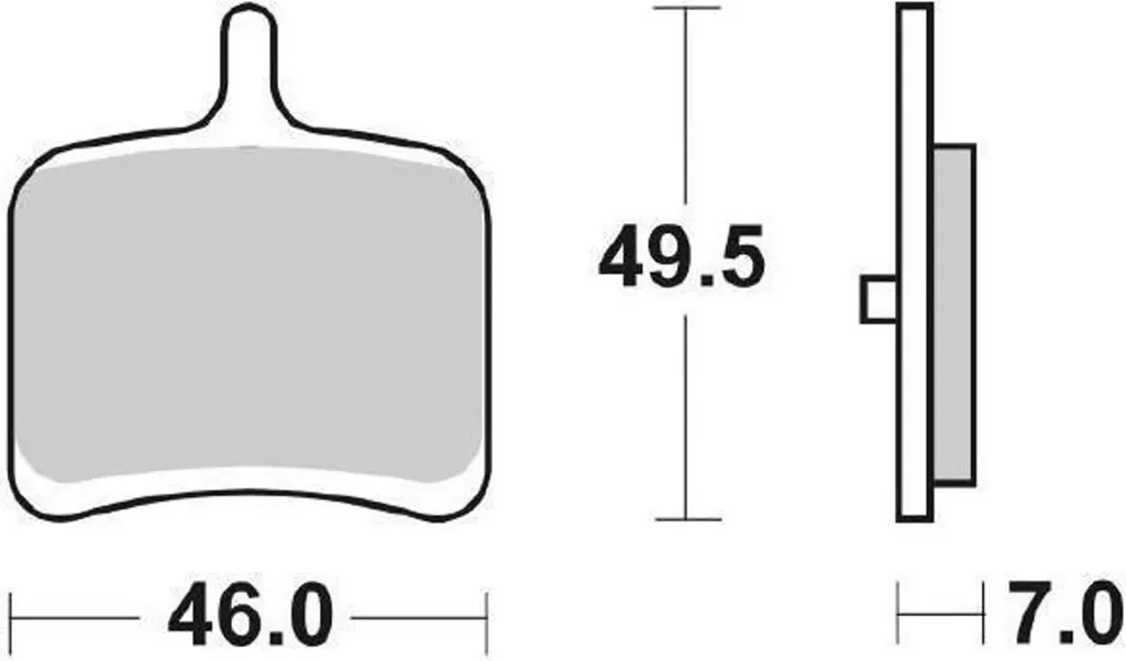 Plaquettes de frein arrière SBS 857LS frittées frittées pour Buell