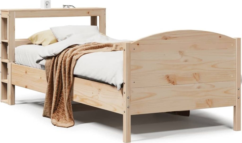 Maison Exclusive - Massivholzbett ohne Matratze 75x190 cm Kiefernholz