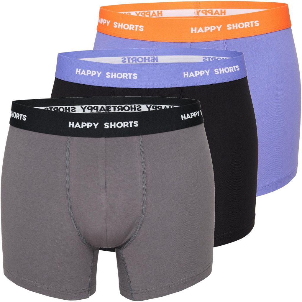 Happy Shorts Herren Retro Pants 3-Pack Jersey - Produktbild 
