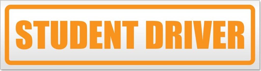 Student Driver Magnetschild Schild magnetisch