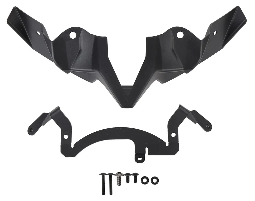Spoiler aérodynamique frontal Z900 2020-2024 - Déflecteur d'air noir ABS