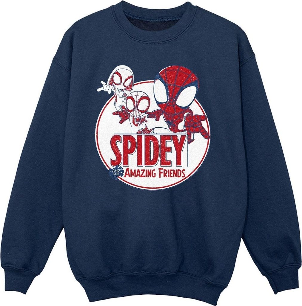 Marvel - "Spidey And His Amazing Friends" Sweatshirt für Mädchen BI34578 (152-158) (Marineblau)