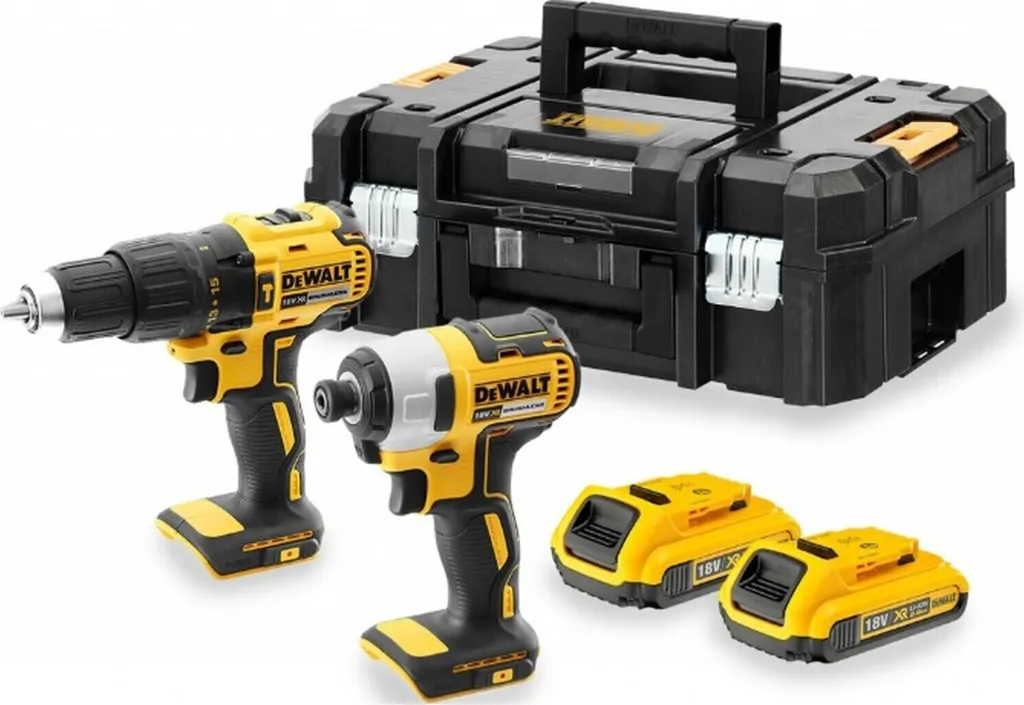 Kit Dewalt 18V pour Perçage et Vissage Intensif avec Mallette TSTAK Robuste