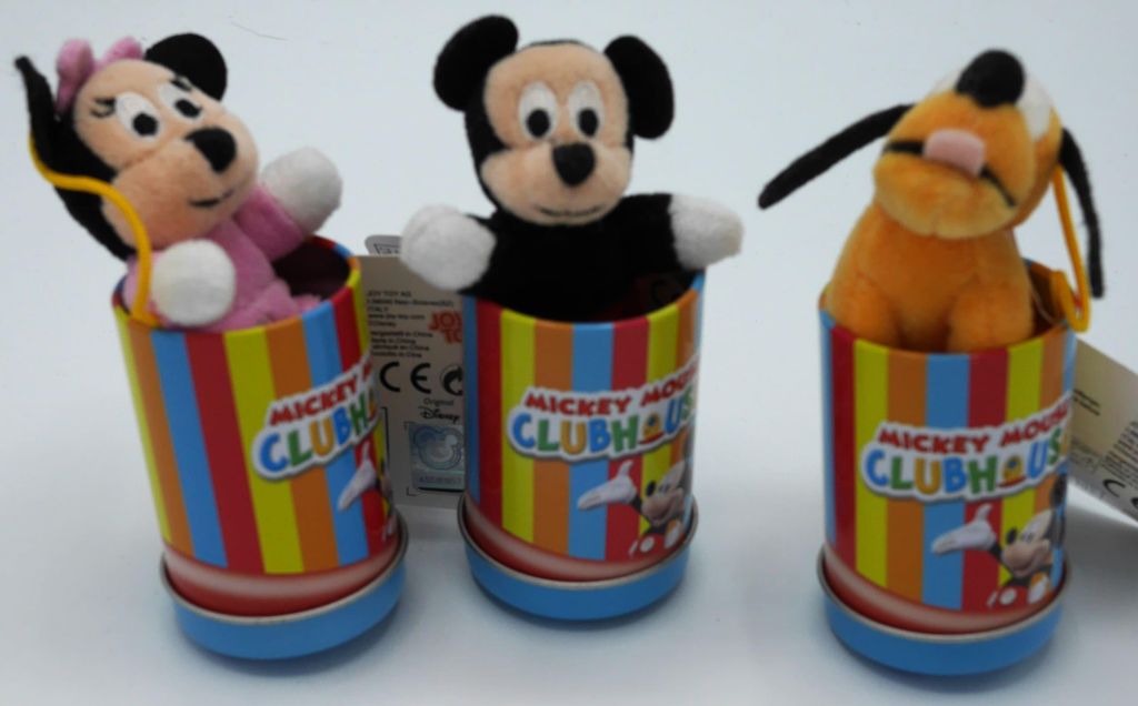 Van der Doelen Mickey, Minnie Mouse und Goofy in einer schönen Disney-Dose, 7 cm hoch