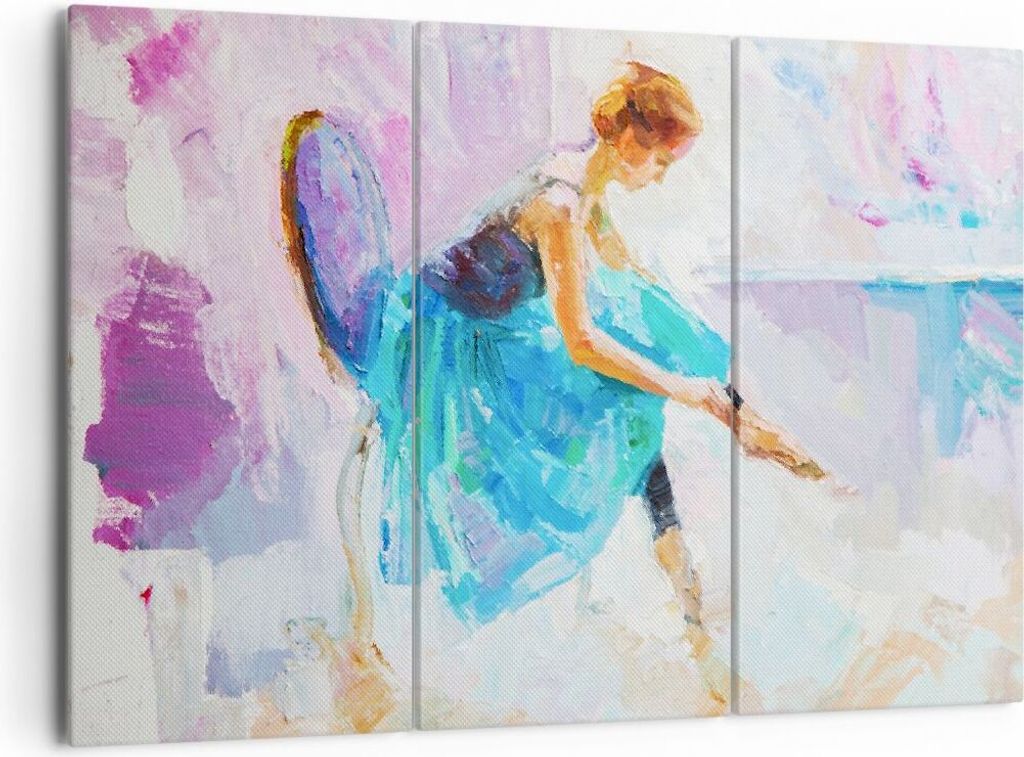 Bild auf Leinwand - Leinwandbild - Balletttänzer tanzen - 165x110cm - Wand Bild - Wanddeko - Leinwanddruck - Bilder - Kunstdruck - Wanddekoration ...
