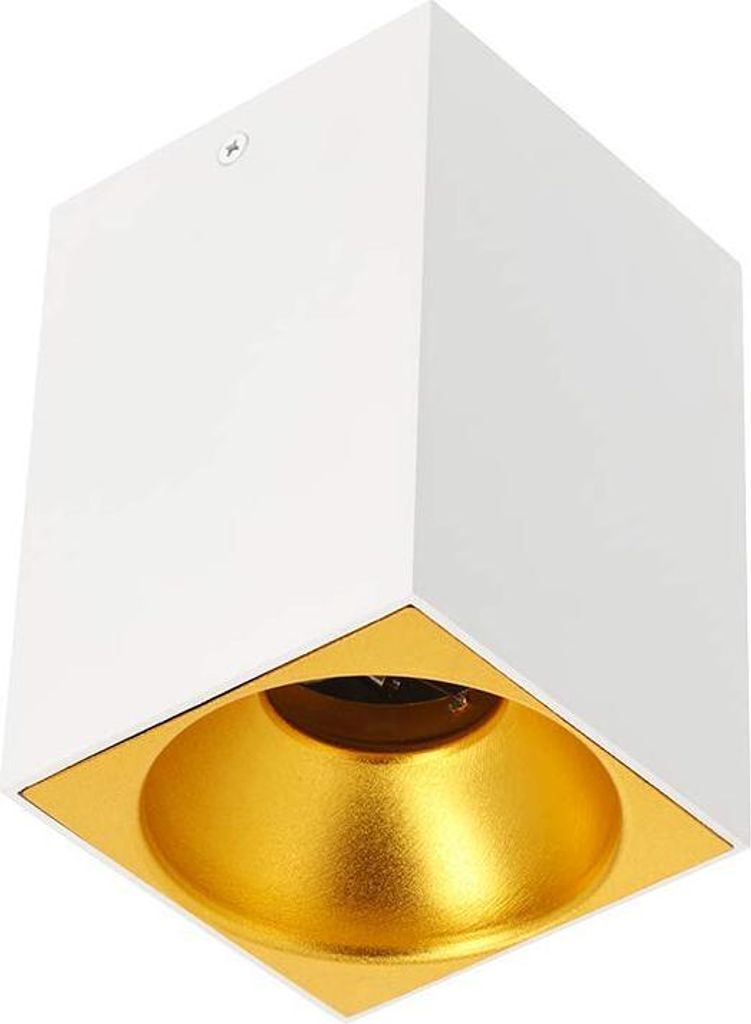 GTV lighting Deckenleuchte TENSA,alum.,96x140,IP20,GU10,rund,weiß