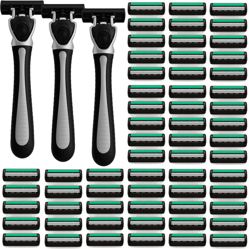 3 Einwegrasierer + 63 Rasierklingen Set Rasierer Men Herren Produktbild 