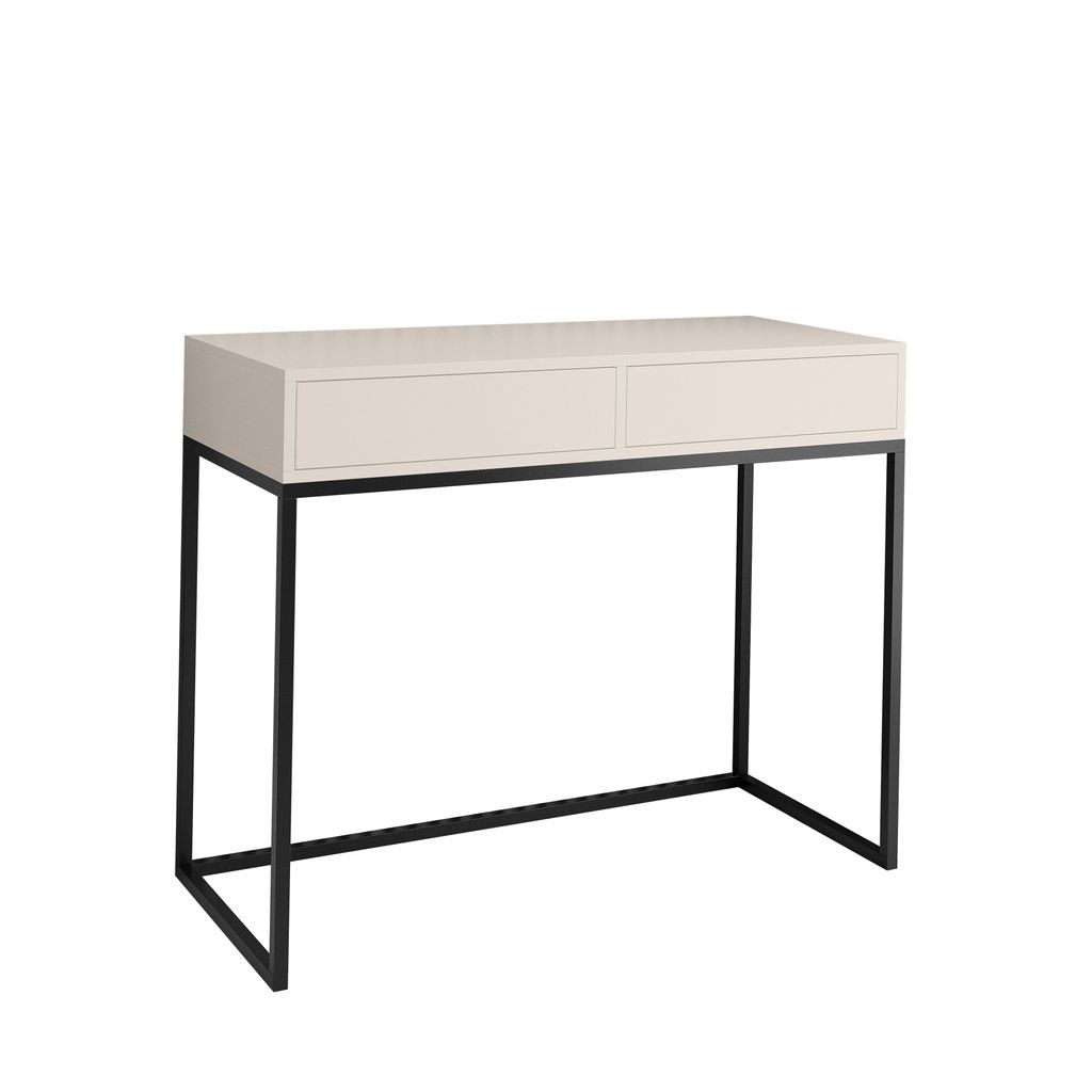 AX LIVING Moderner Schminktisch Lortie 80cm Kaschmir Produktbild 