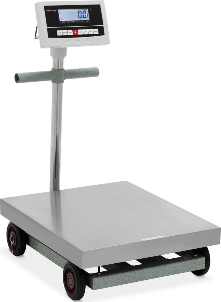 Expondo Steinberg Systems Plattformwaage - 600 kg / 0,1 kg - 50 x 60 cm - rollbar - kg / lb - LCD