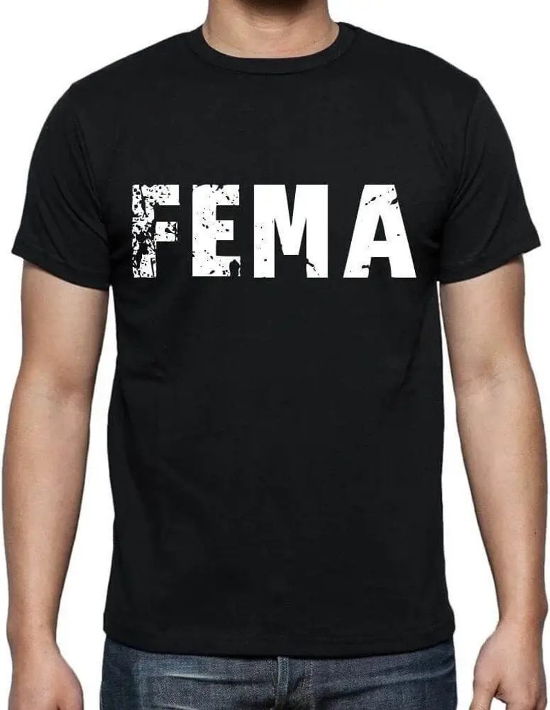 Herren Grafik T-Shirt Fema Öko-Verantwortlich Vintage Jahrgang Kurzarm Lustige Druck Geburtstag Geschenk Mann
