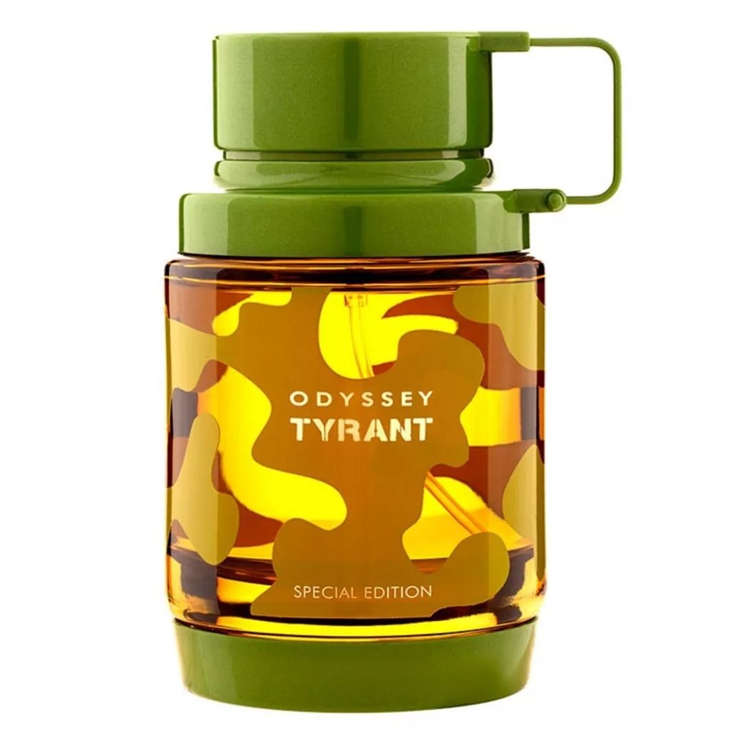 A product shot of a bottle of perfume.