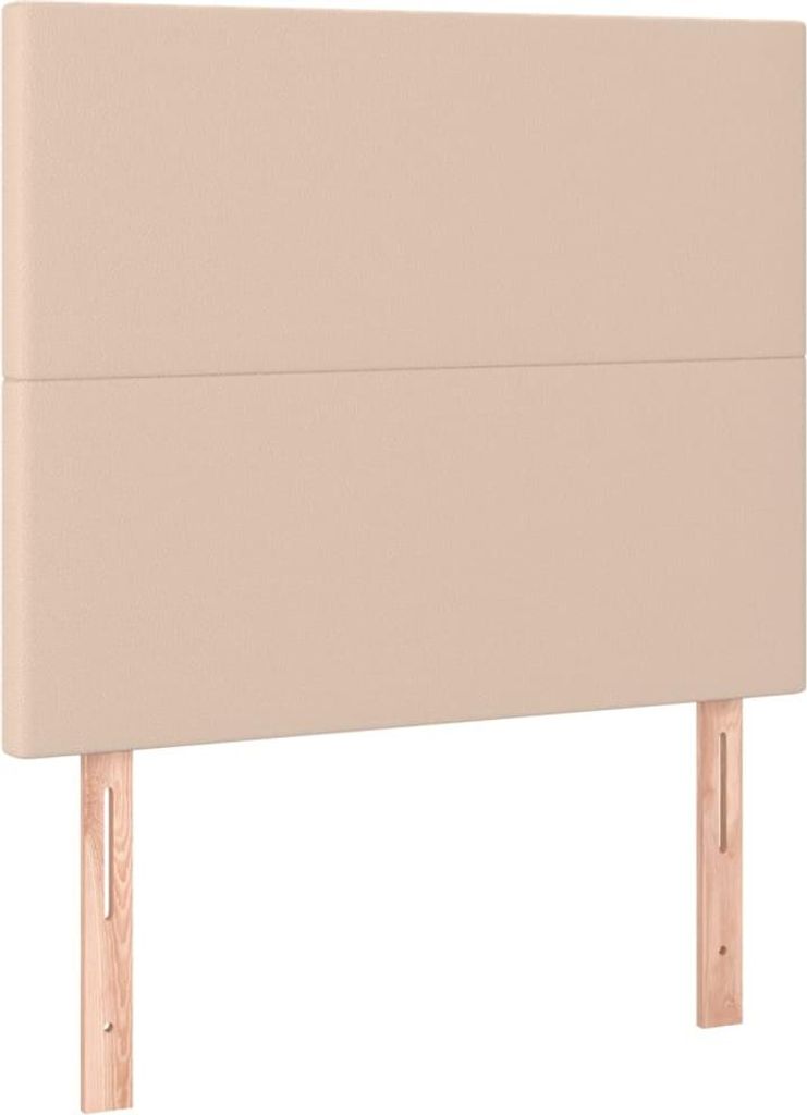 vidaXL Kopfteil Cappuccino 80x5x118/128 cm Kunstleder