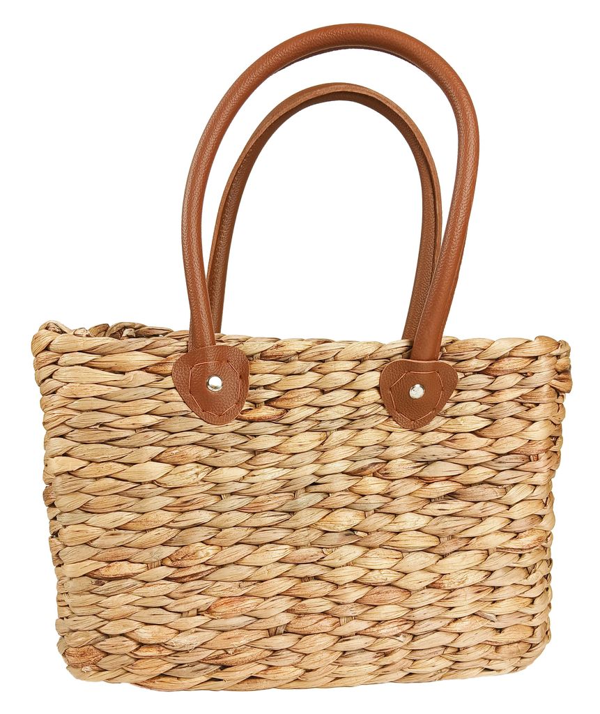 Kobolo Tasche Korbtasche Flechttasche aus Wasserhyazinthe - Produktbild 