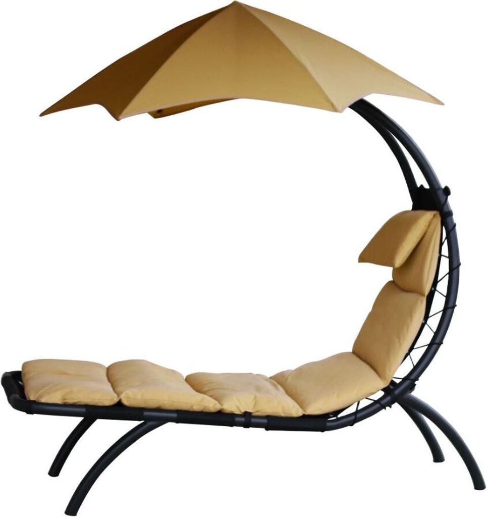 Vivere Sonnenliege Liegestuhl Outdoor Liege Gartenliege Relaxliege Original Dream Lounger Farbe: Sand Dune