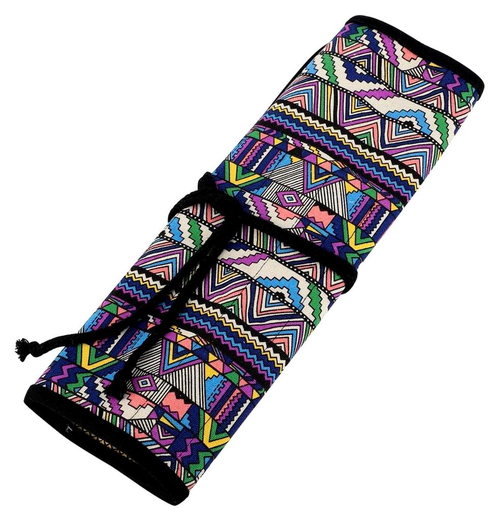 Pinsel Federtasche Organizer Tasche für Malstifte Rolltasche Aufbewahrungsbeutel aus Leinwand