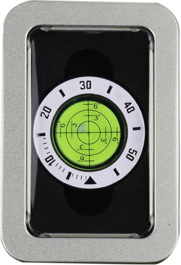 Golf Green Reader mit Eisenbox, magnetischer Ballmarker, hochpräzises Level-Hilfsblasen-Tool, Golf-Putting-Trainingszubehör