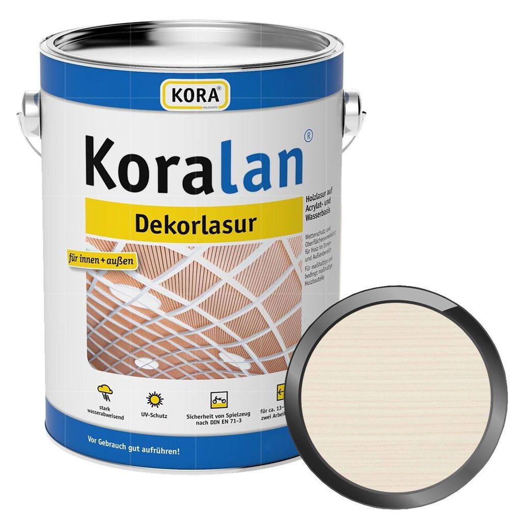 KORA Koralan Dekorlasur 0.75 Liter Blassweiss