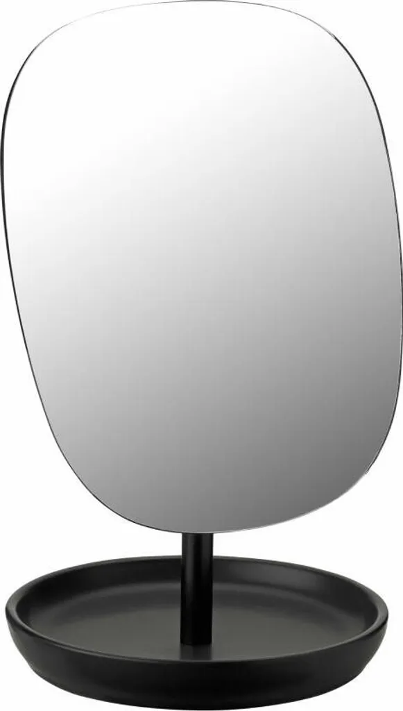 Miroir Stelton Fjord 117 Design en Grès Noir - Miroir de Table 25 cm