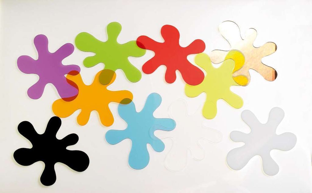 Happy Kidz Klecks-Schablonen - bunt 21404091006