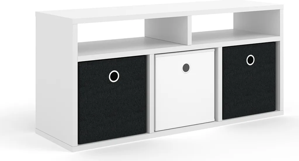 Bibliothèque Cube Vicco Hylda Blanche 84,4x39cm au Design Moderne